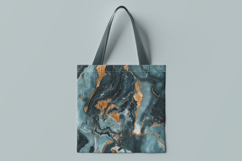 Teal Marble Digital Paper Product Image 2