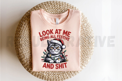 Funny Christmas T-shirt Design, Christmas Sublimation PNG Product Image 2