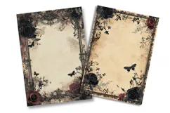Gothic Rose Junk Journal Pages Product Image 2