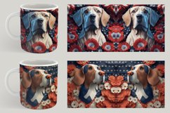 4th Of July | 3D Dog American Patriotic Mug Wrap Product Image 4