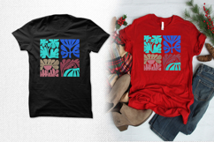 Color Block Botanical Shapes Embroidery Design Product Image 2