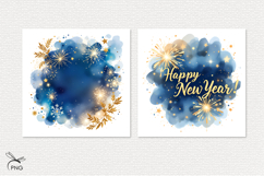 New Year digital paper, background clipart Product Image 2