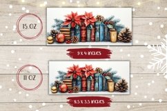 Cozy Books Mug Design, Christmas Coffee Mug Sublimation Product Image 2