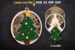 Christmas Tree Toy SVG laser cut file for Glowforge Product Image 2