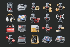 3D Podcast Element Bundle Product Image 2