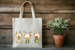 Funny Christmas bears cliparts - 10 Variations Product Image 2