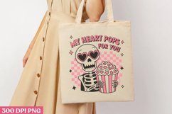My heart pops for you PNG,Retro Valentine PNG Product Image 2
