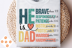 He is Dad PNG, Christian Fathers Day PNG, Fathers Day SVG Product Image 2