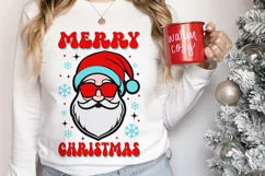 Merry Christmas SVG, Santa SVG, Groovy Christmas SVG Product Image 3