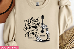 The lord is my strength PNG, Vintage soul sublimation PNG Product Image 3