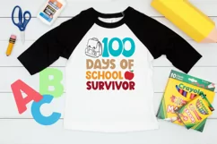 100 Days Of School Survivor SVG, School SVG Design Product Image 3