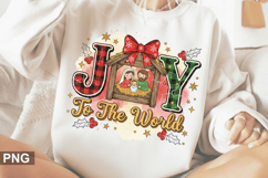 Joy to the world Sublimation - Christmas PNG Design Product Image 3