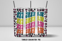 3D MAMA inflated 20 oz Tumbler Wrap Sublimation. Product Image 2