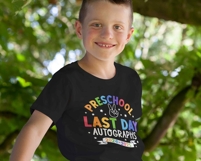 Preschool Last day Autographs 2025 SVG PNG | Teacher Shirt Product Image 3