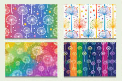 Rainbow Dandelions Cutting Boards sublimation Design Product Image 2