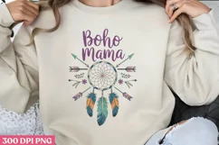 Boho mama PNG, Dog Mom Sublimation PNG Product Image 1
