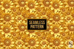 Bright Sunflowers Digital Paper Product Image 2