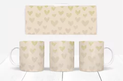 Heart Mug Wraps 10 Colours PNG & JPG Browns Product Image 6