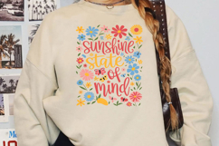 Sunshine State Of Mind Sublimation, Boho Floral Png Product Image 3