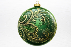 Christmas Bauble Sublimation Clipart PNG Product Image 2