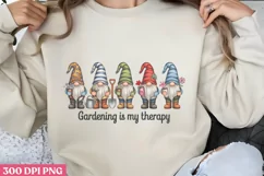 Gardening is my therapy PNG, Gardening Sublimation PNG Product Image 1