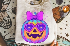 Iridescent Pumpkin PNG, Coquette Pumpkin Png, Coquette Png. Product Image 2