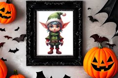 Christmas Elf Watercolor Clipart, Christmas PNG Product Image 2