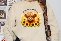 You Are My Sunshine Sublimation, Funny Cow Png Product Image 2