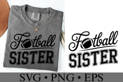Football Sister Svg | Game Day Svg | Sport Svg | Shirt Svg Product Image 3