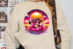 Hello Summer Sublimation, Funny Cow Png Product Image 3