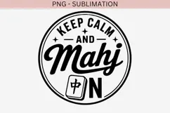 Mahjong quote png design for T-shirts Product Image 2