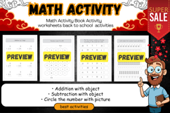Math Activity Book worksheets activities for kids student Product Image 2