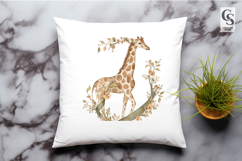 Watercolor Giraffe Clipart Sublimation PNG Product Image 3