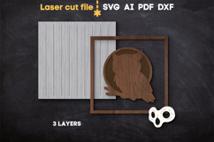 Halloween Owl Skull SVG laser cut file for Glowforge Product Image 2