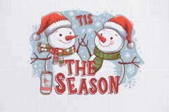 Tis The season Merry Christmas Design Sublimation P Product Image 1