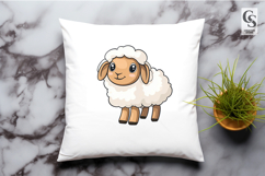 Cute Baby Sheep Lamb Clipart Sublimation PNG Product Image 2
