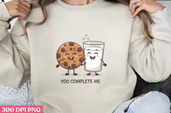 You Complete me PNG, Valentine Sublimation PNG Product Image 3