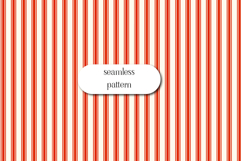 Red Stripe Seamless Pattern | Christmas Digital Paper Product Image 1