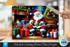 Santa's Elves Toy Christmas Cutting Board PNG Design Product Image 1