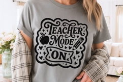 Teacher Mode On Svg, Back To School Svg, Funny Teacher Svg. Product Image 3