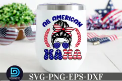 All American mama SVG, 4t4th of July SVG Product Image 2