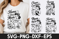 Retro Mom Vintage Shirt Design SVG Product Image 1