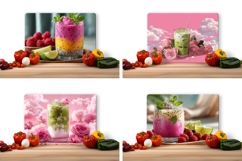 Milk Cutting Board, Matcha PNG, Smoothie PNG Product Image 2