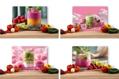 Milk Cutting Board, Matcha PNG, Smoothie PNG Product Image 2