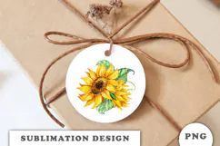 Watercolor Sunflowers Bouquet png Product Image 2