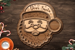Christmas Santa Tray SVG Bundle | Laser Cut | Glowforge Product Image 2