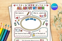 All About My Mom Editable Canva Template Product Image 2