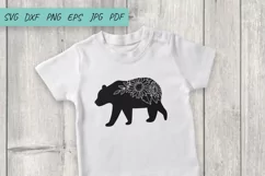 Bear SVG, Sunflowers SVG, Flowers SVG, Mama Bear SVG Product Image 2