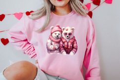 Cute Couple Animal Valentine Clipart, Valentines Day Couplet Product Image 2