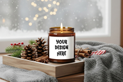 Cozy home candle mockup Product Image 3